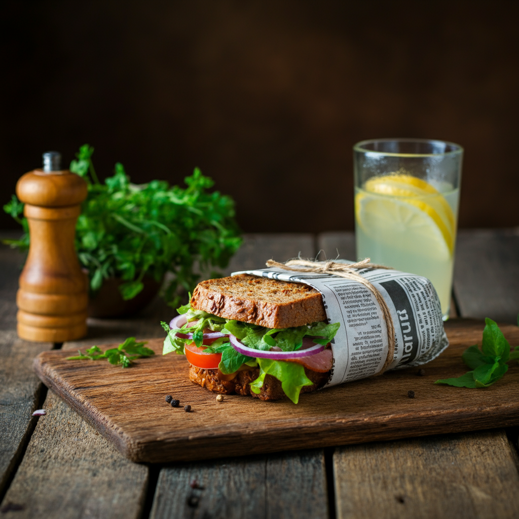 newspaper wrapping paper, sandwich wrapping paper, eco-friendly sandwich wrap paper, sustainable deli paper sheets, compostable sandwich paper wrap, biodegradable paper sandwich wraps, green wrapping paper for sandwiches, reusable sandwich wraps paper
