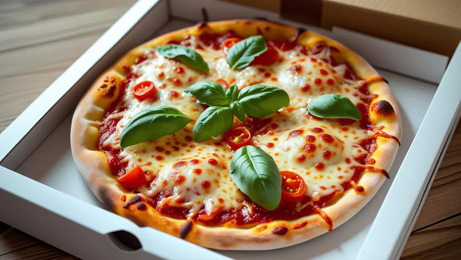 Mini pizza box for party favors.