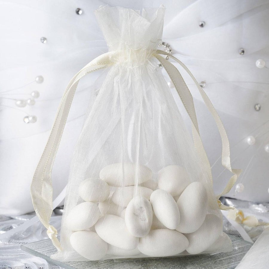 Organza Drawstring Wedding & Party Favor Gift Bags - 10 Pack - Pretty Party Boxx