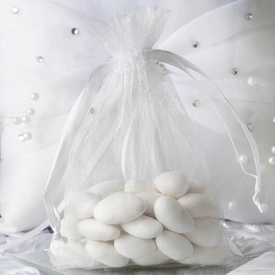 Organza Drawstring Wedding & Party Favor Gift Bags - 10 Pack - Pretty Party Boxx