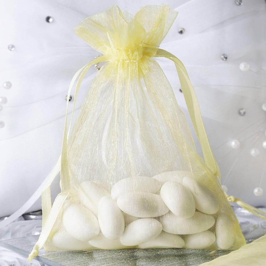 Organza Drawstring Wedding & Party Favor Gift Bags - 10 Pack - Pretty Party Boxx