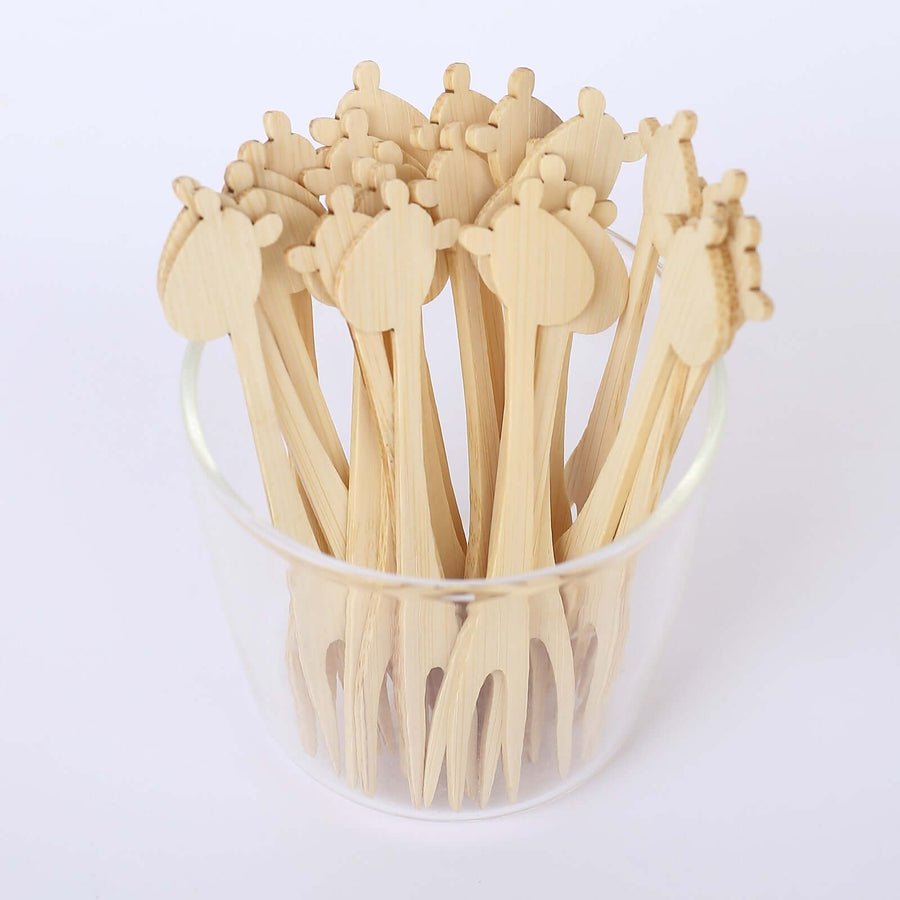 100 - Pack Decorative Bamboo Cocktail Picks – Eco - Friendly Pearl Top Drink & Food Skewers - Pretty Party Boxx