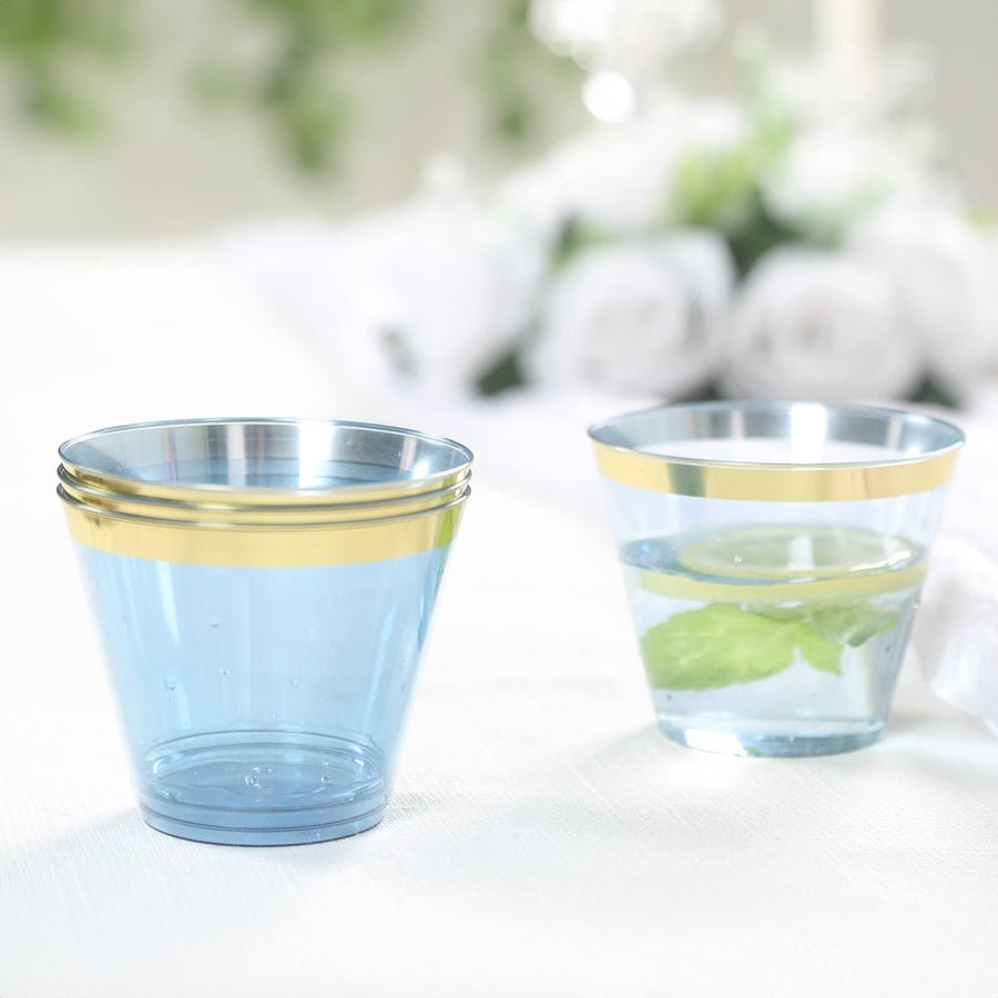 Elegant Disposable Plastic Party Cups – Crystal - Clear Cocktail Tumblers for Weddings, Events & Celebrations - Pretty Party Boxx