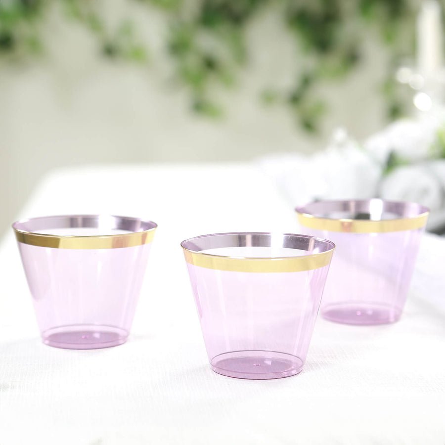 Elegant Disposable Plastic Party Cups – Crystal - Clear Cocktail Tumblers for Weddings, Events & Celebrations - Pretty Party Boxx