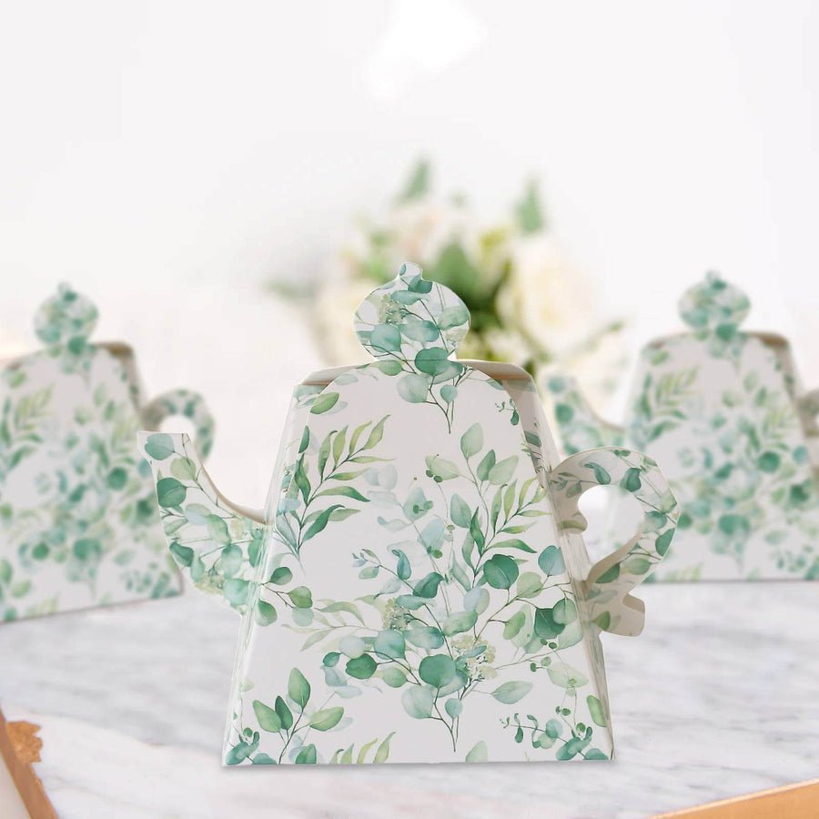 25 - Pack Mini Teapot Party Favor Boxes – Pink Peony Floral Gift Boxes for Weddings & Tea Parties - Pretty Party Boxx