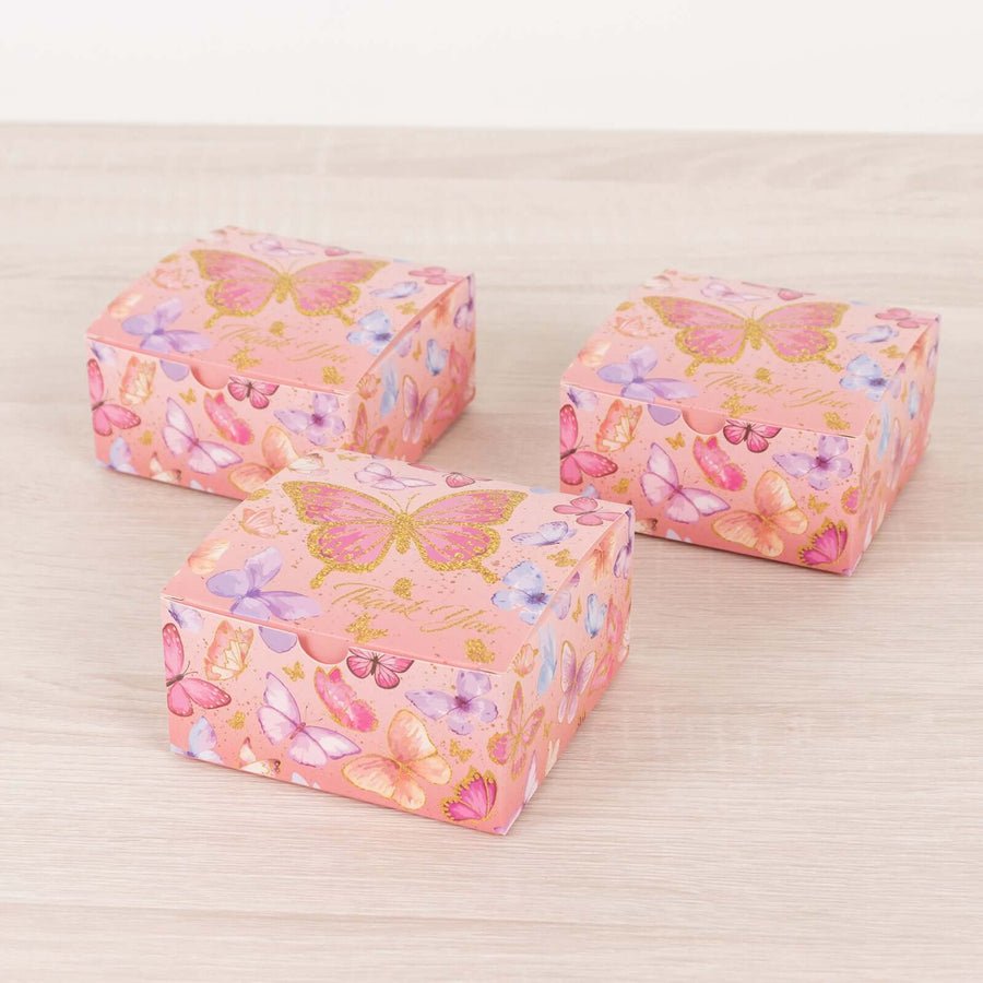 Fuchsia bright magenta solid color favor box for small gifts & party treats.