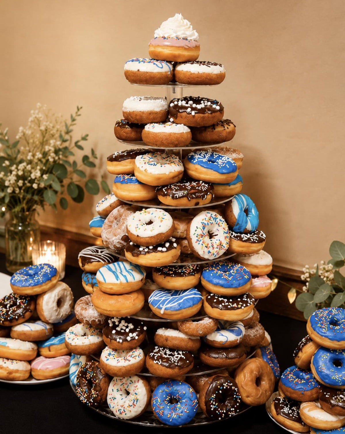 6 - Tier Acrylic Cake Stand – Clear Round Dessert Display Tower for Weddings, Parties & Events - Pretty Party Boxx