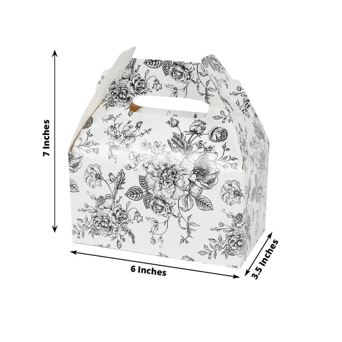 Candy Gift Tote Favor Boxes | 25-Pack Party Favor Treat Boxes