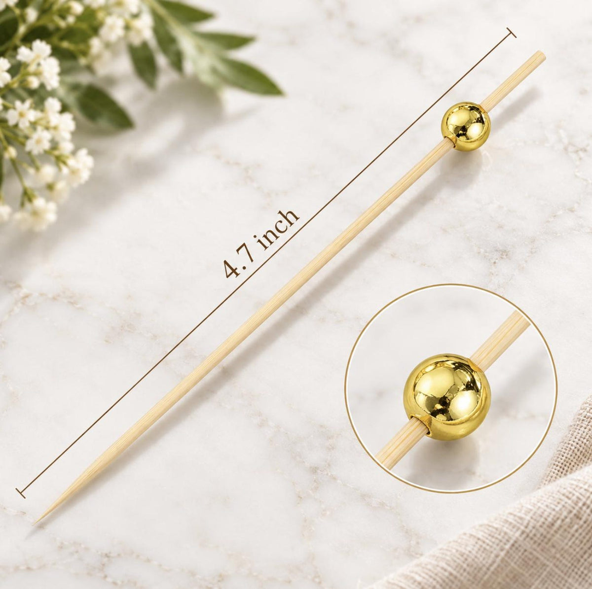 Rustic Bamboo Charcuterie Cups with Fancy Toothpicks Set - 20 Piece Eco - Friendly Appetizer Serving Kit - Pretty Party Boxx