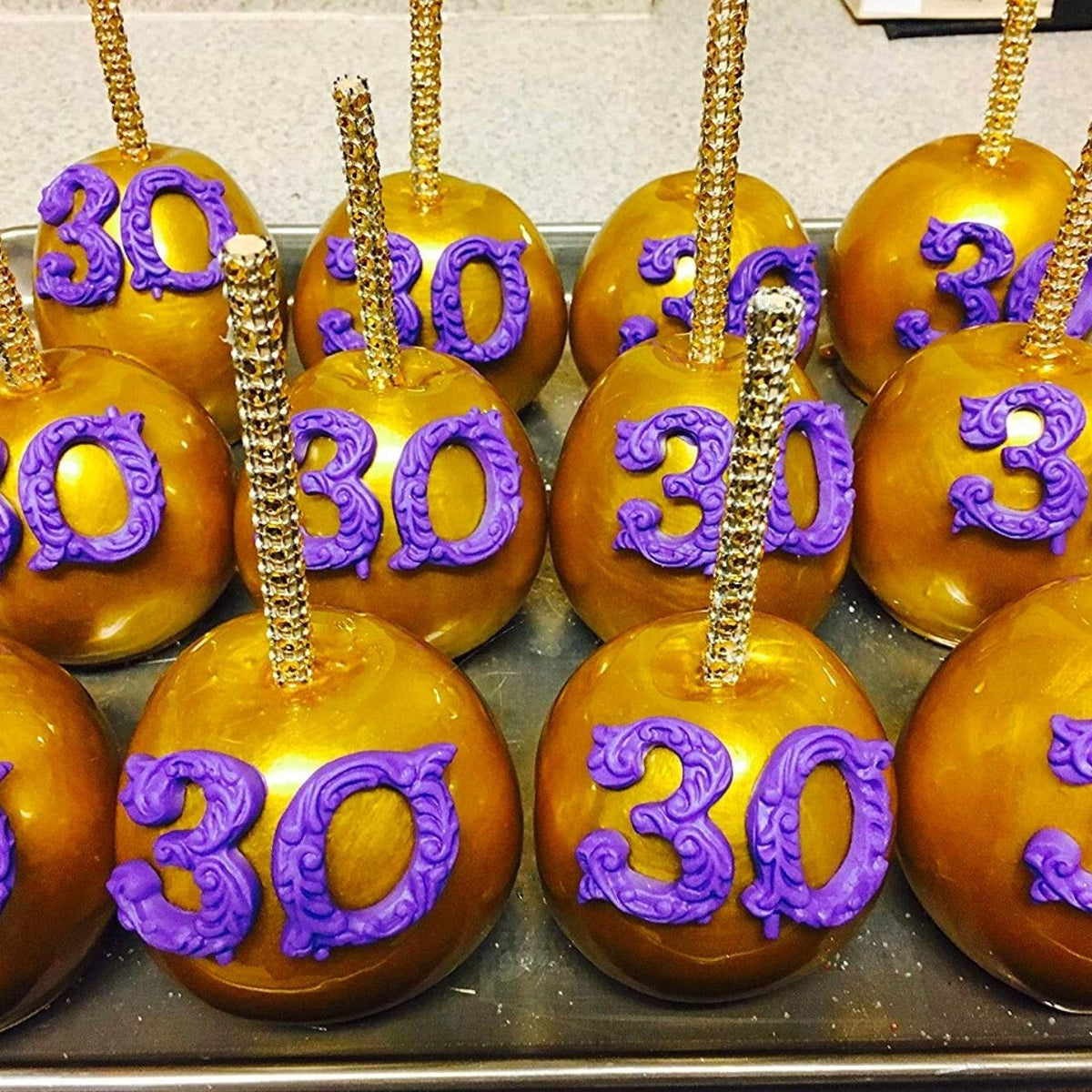 Bling dessert skewers for candy apples, cake pops, marshmallows and party favors