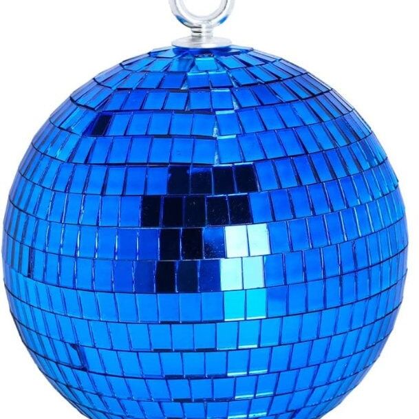 6 - Inch Mirror Disco Ball Decorations – Assorted Colors (Gold, Silver, Blue, Hot Pink) - Pretty Party Boxx