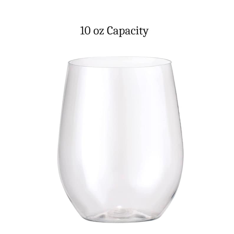 Durable 10oz clear acrylic appetizer and salad cup