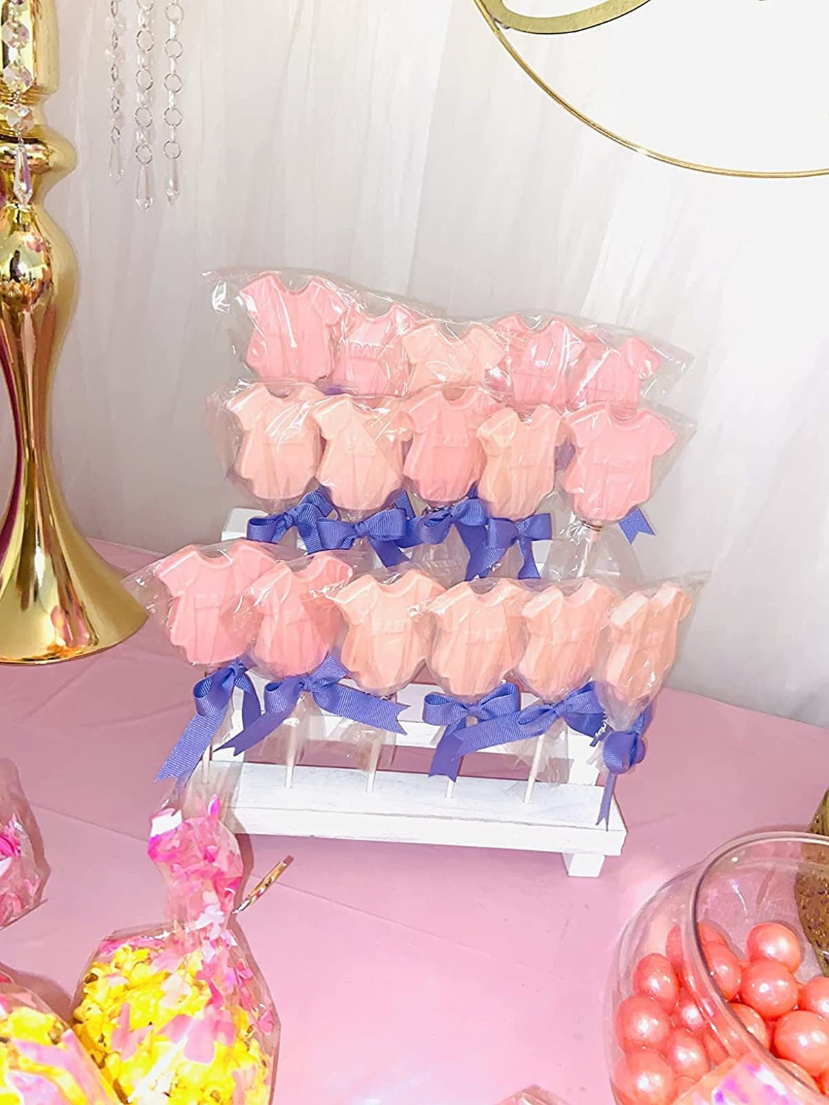3 Tier Wooden Cake Pop Stand Holder – Display for Cake Pops, Lollipops, and Treats - Pretty Party Boxx