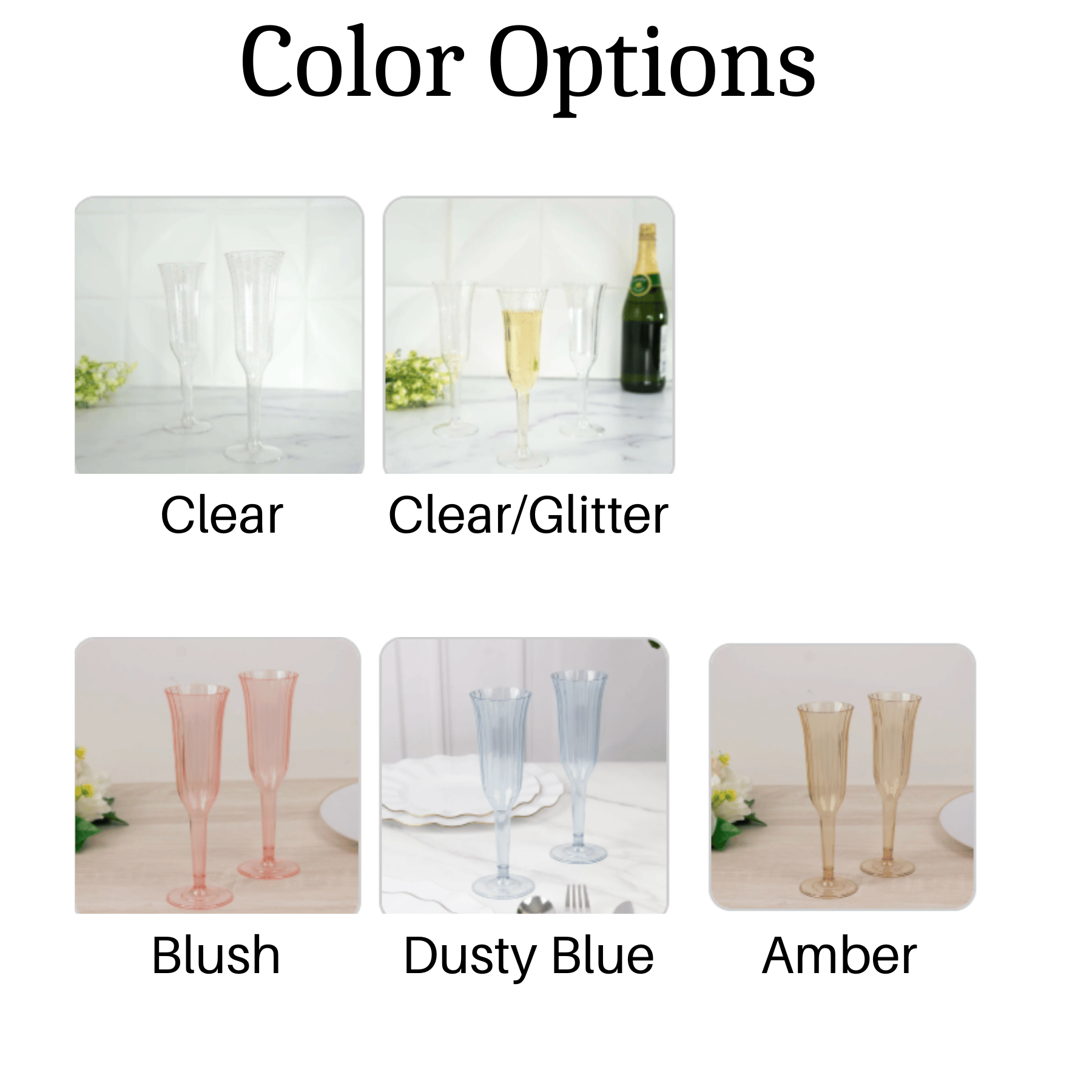 12-Pack Plastic Champagne Flutes – Disposable Toasting Glasses