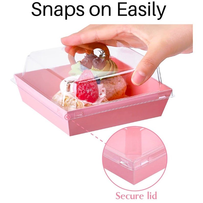 Square Charcuterie Favor Boxes with Mini Wooden Forks - Pretty Party Boxx