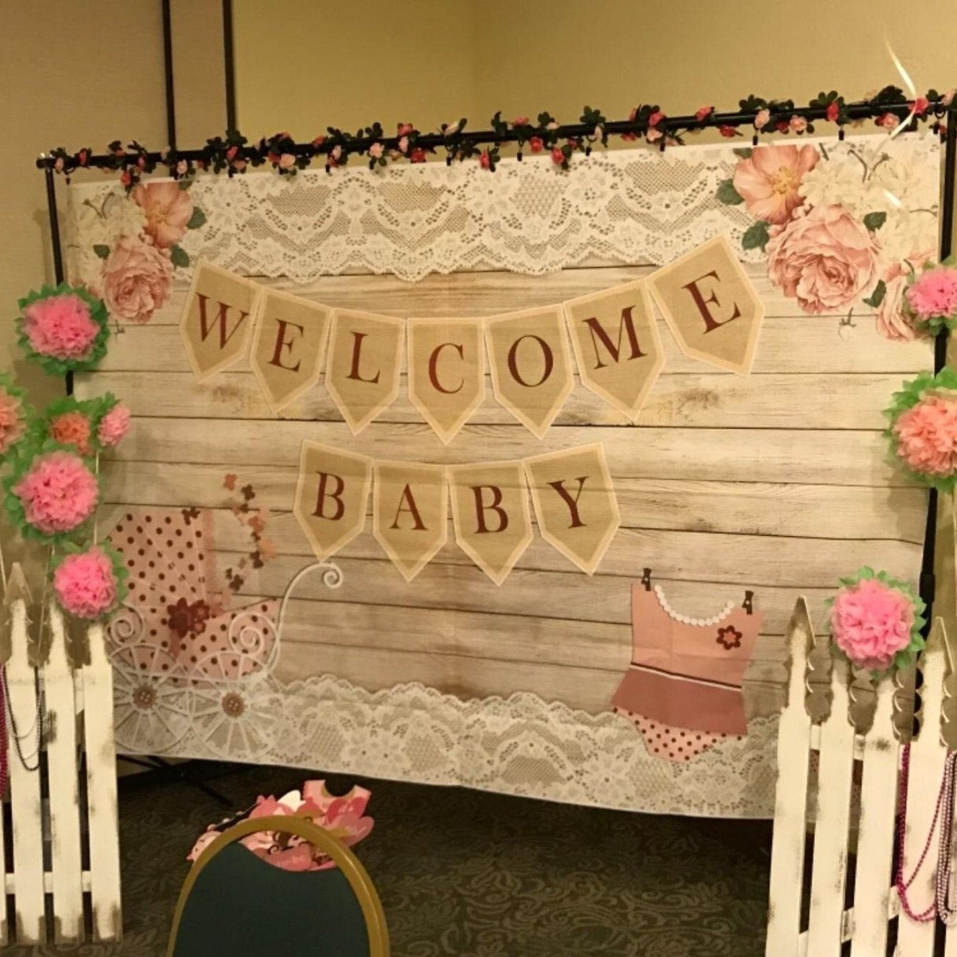 DIY Pink Paper Flower Wall Décor – Set of 6 Tissue Paper Flowers - Pretty Party Boxx