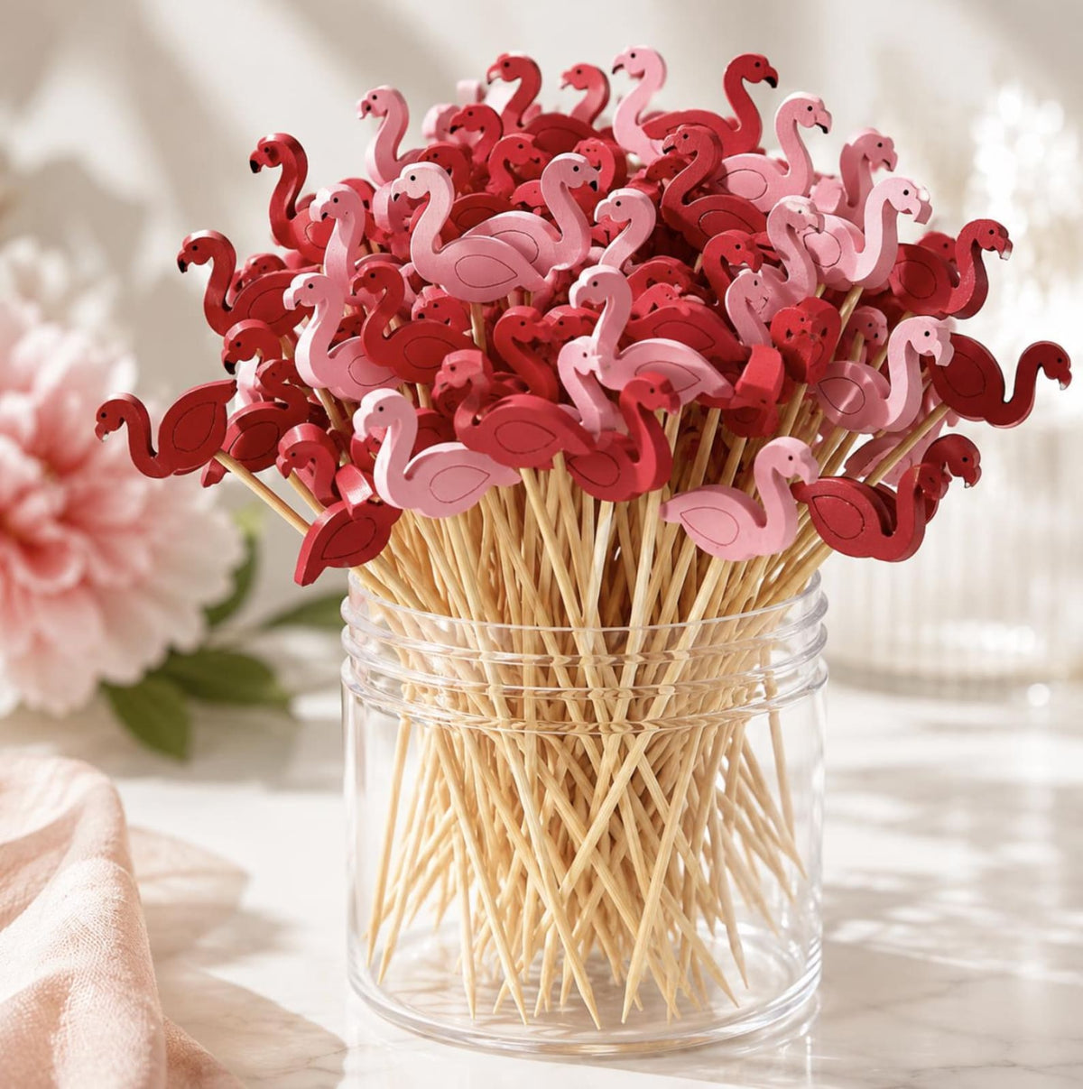 Decorative Themed Fancy Toothpicks - Fun Party Toothpicks for Cocktails & Appetizers - Pretty Party Boxx