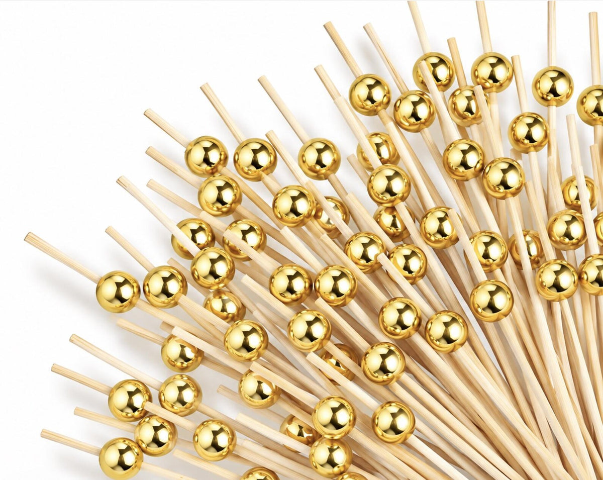 Decorative Themed Fancy Toothpicks - Fun Party Toothpicks for Cocktails & Appetizers - Pretty Party Boxx