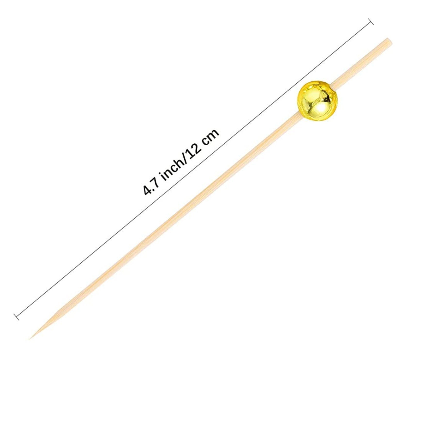Dimensions of fancy toothpicks for charcuterie cups