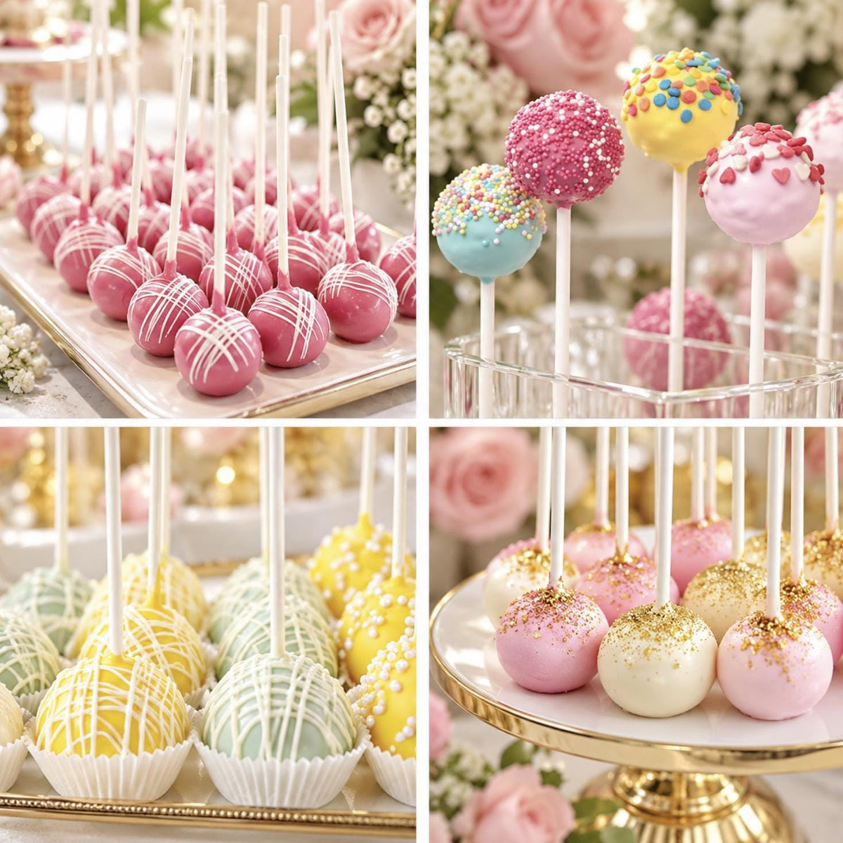 3 Tier Wooden Cake Pop Stand Holder – Display for Cake Pops, Lollipops, and Treats - Pretty Party Boxx