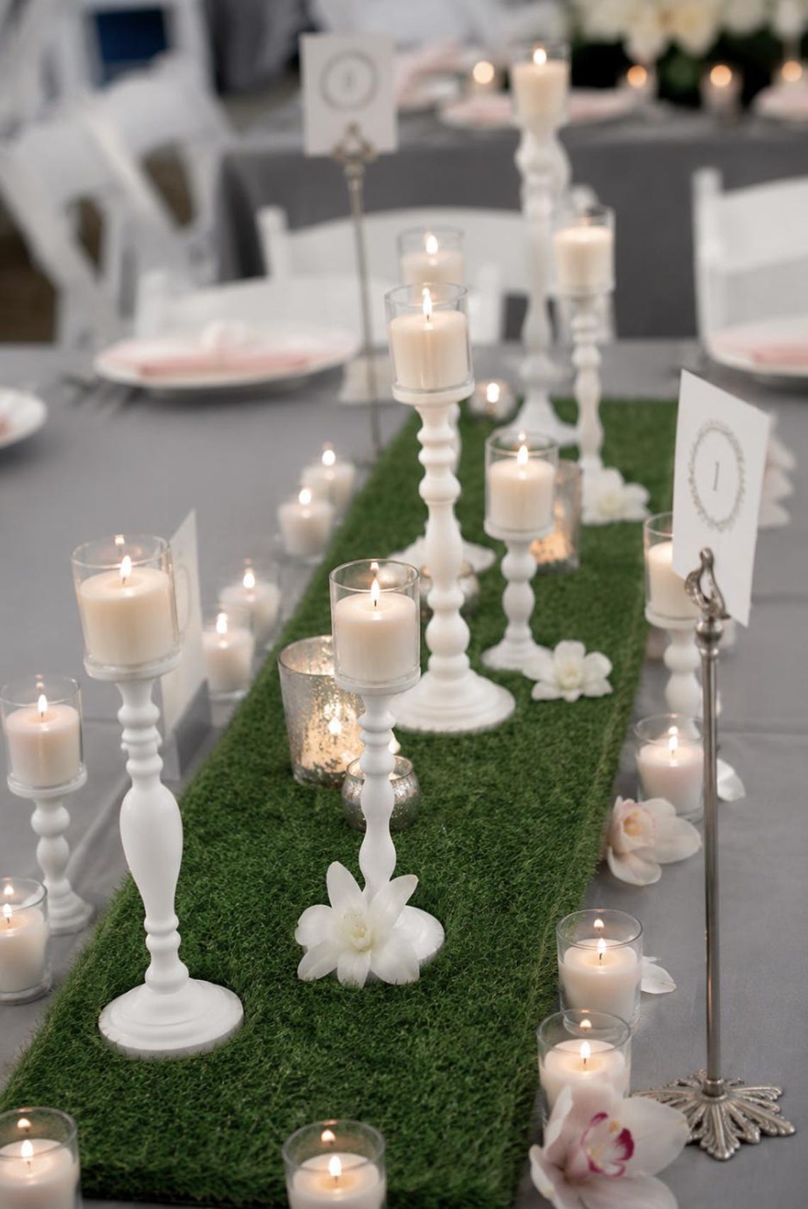 Faux Grass Table Runner – Artificial Turf Table Décor for Weddings, Parties & Fairy - Themed Events - Pretty Party Boxx