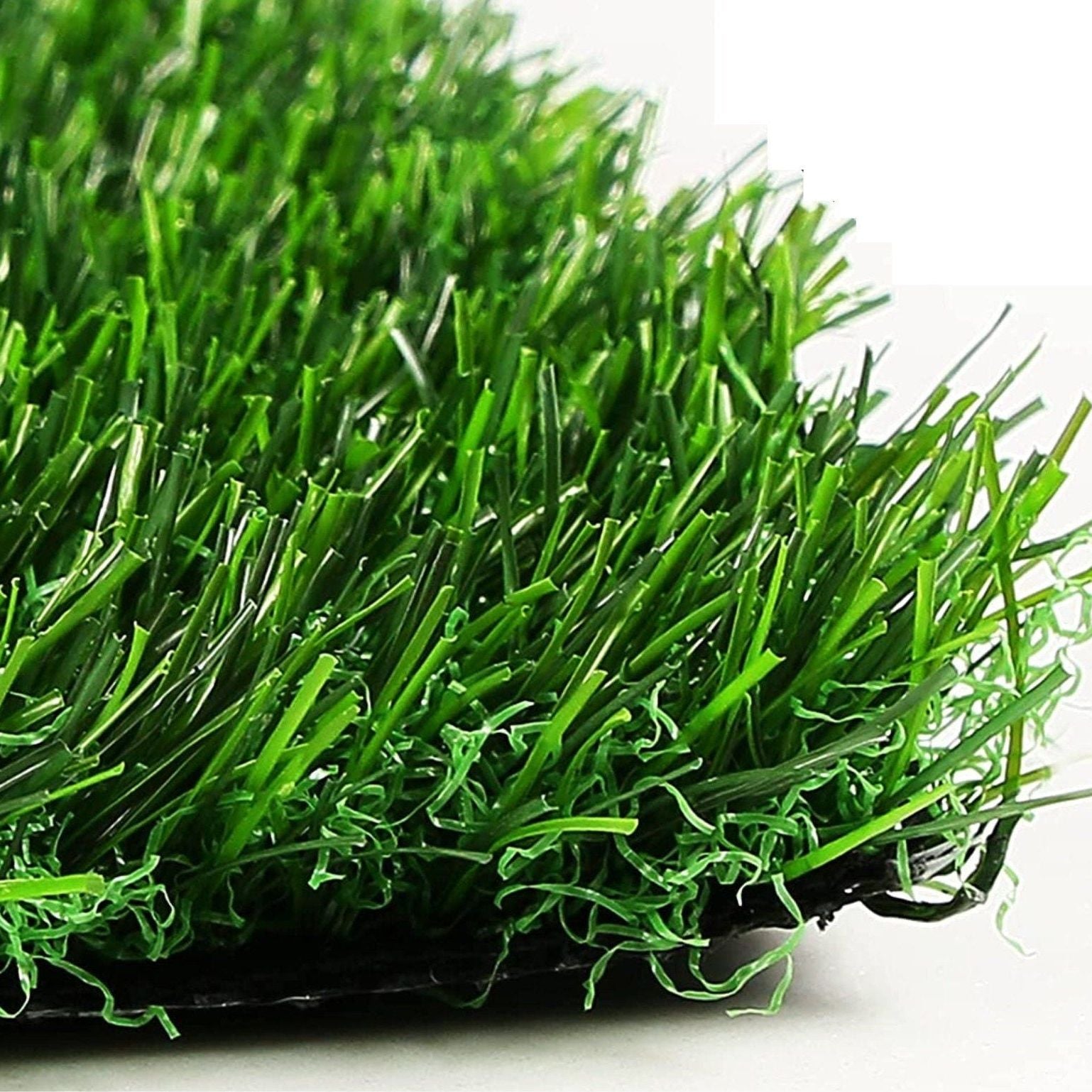 Close-up of realistic faux turf texture for table décor runner