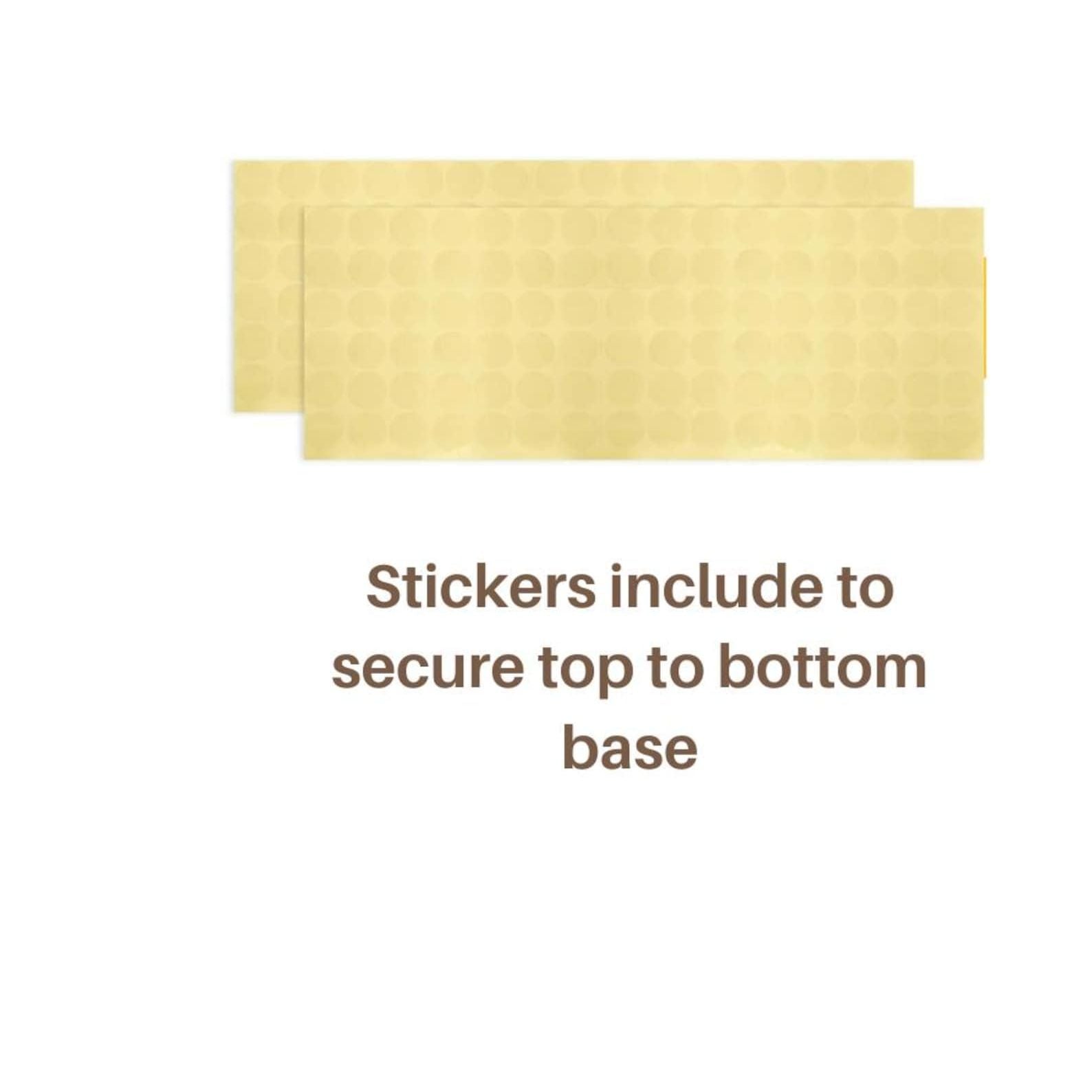 Sealing stickers for Charcuterie cups catering setup and elegant golden accessories.