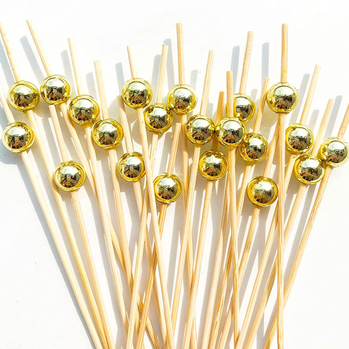 Gold Fancy Toothpicks – Elegant Appetizer & Charcuterie Picks - Pretty Party Boxx
