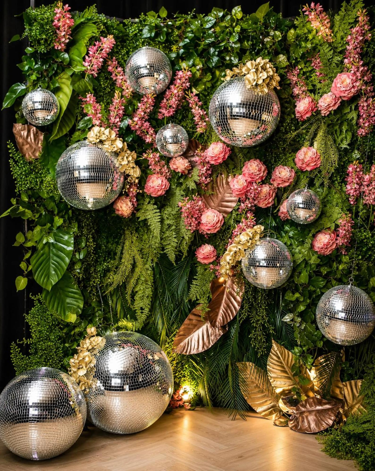 8 - Inch Mini Party Decorations - Set of 40 Silver Disco Balls - Pretty Party Boxx