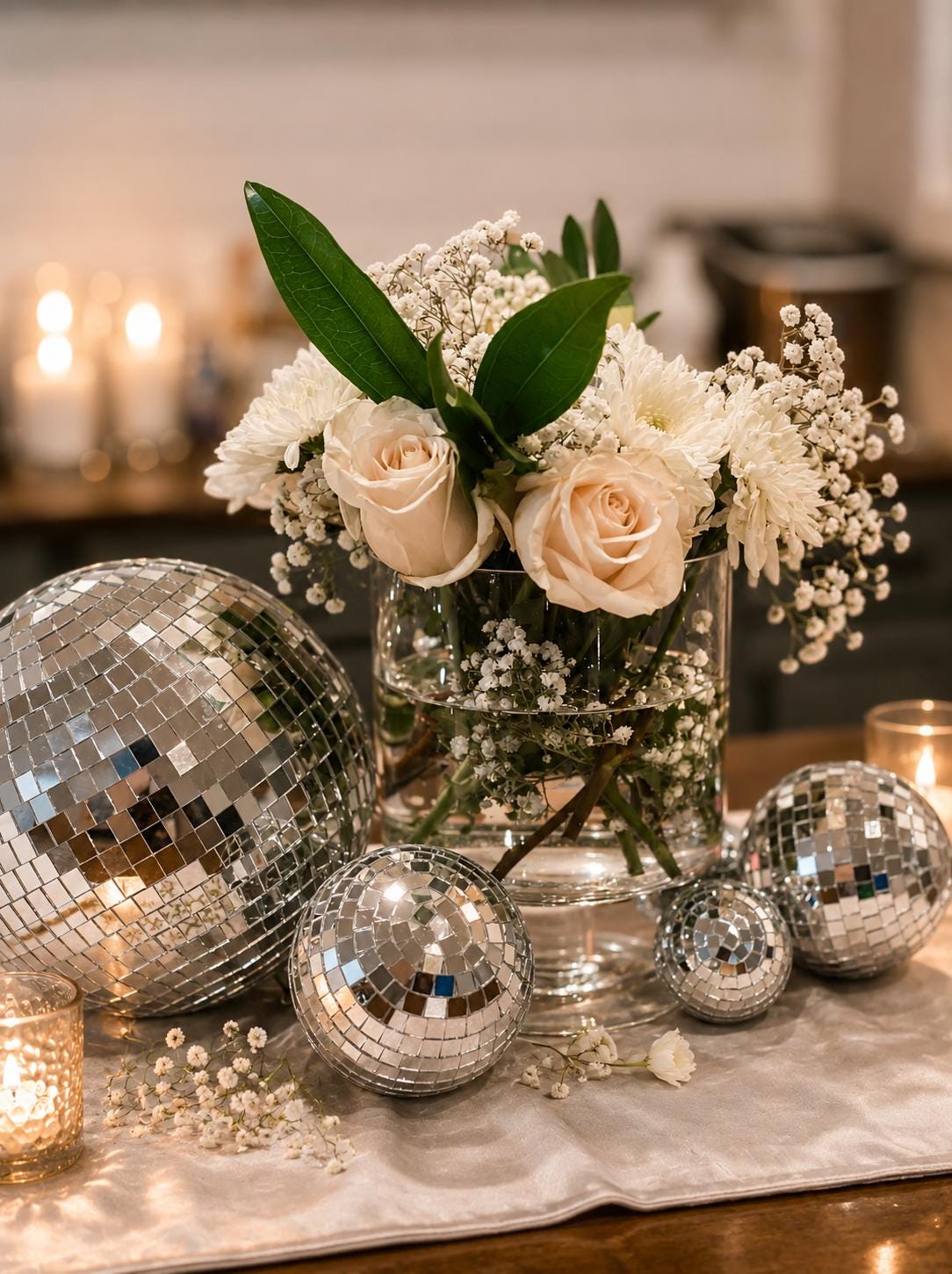 6 - Inch Silver Mirror Disco Balls Set for Parties & Events - Pretty Party Boxx