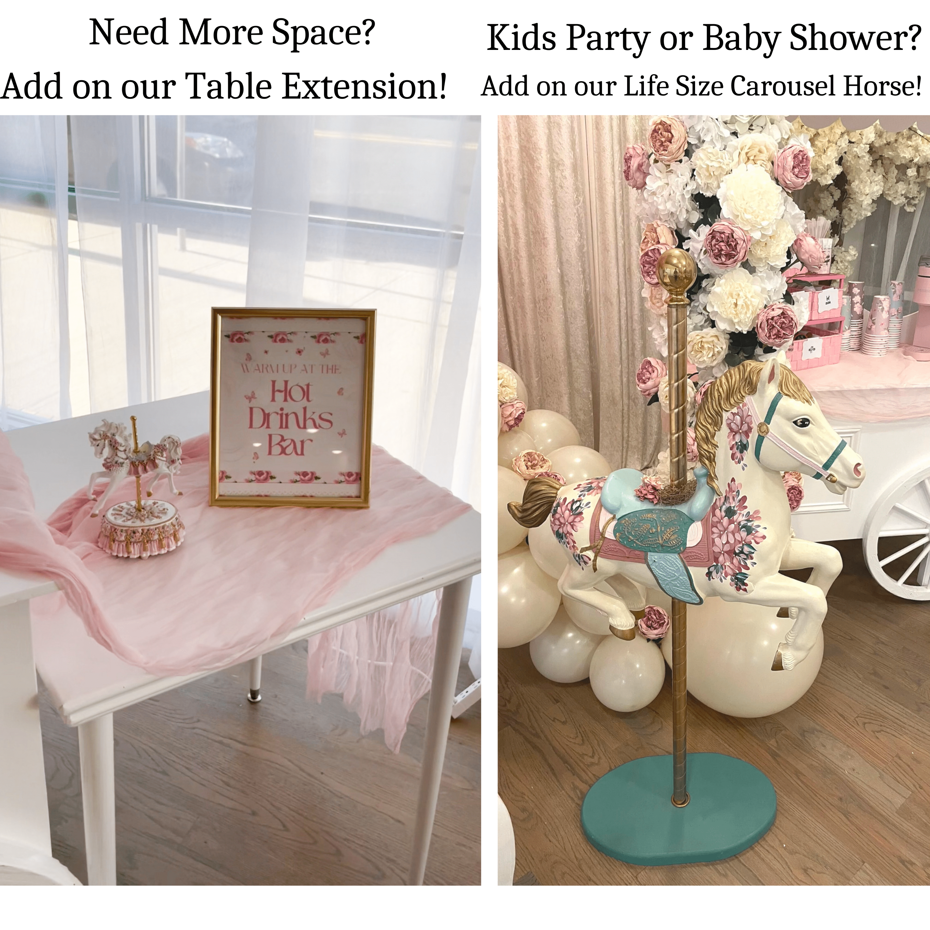 White Candy Cart Rental Williamson County TX - Party & Wedding Cart - Pretty Party Boxx