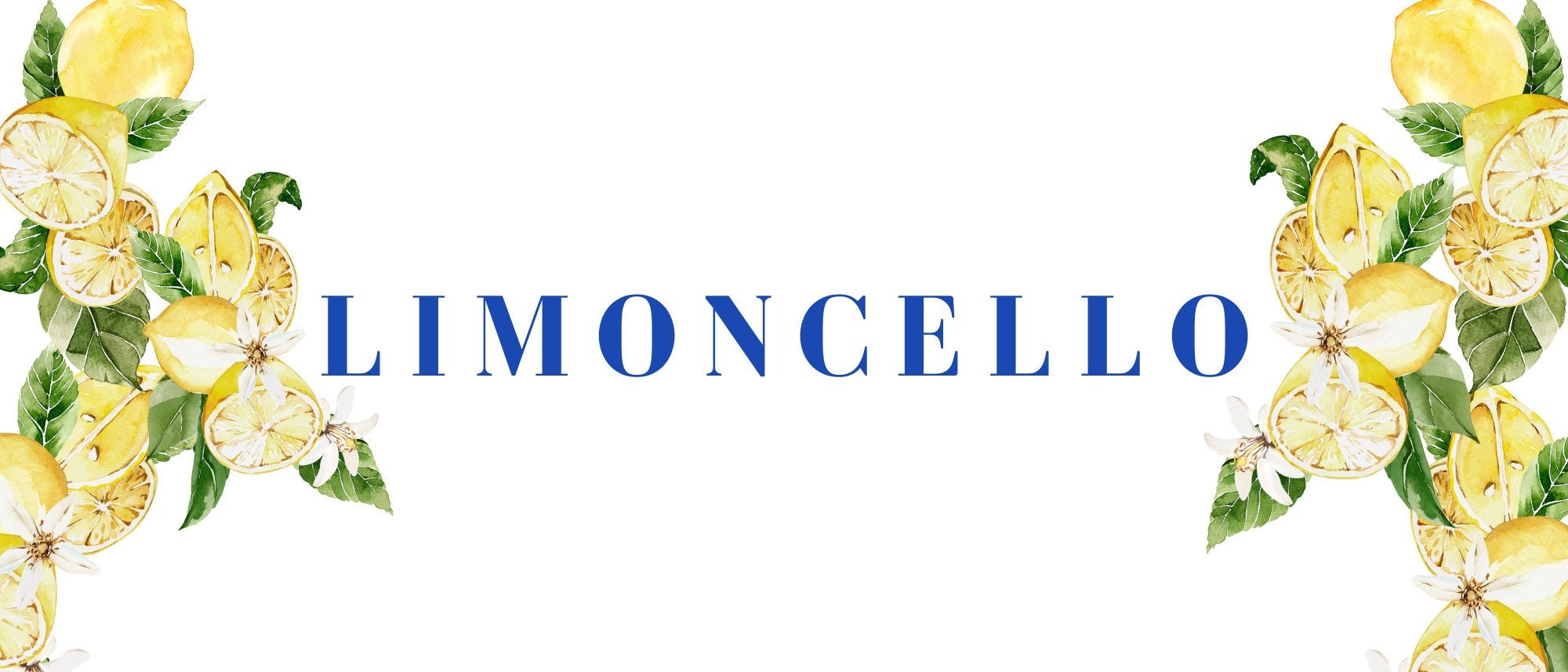 Set of 6 Italian Themed Party Signs – Amalfi Coast & Lemon Decor for Bridal Showers, Baby Showers & Birthday Parties