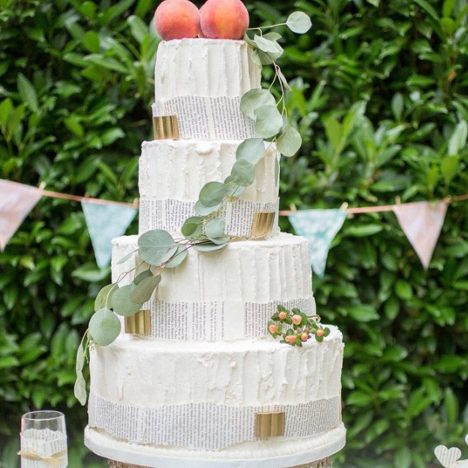 Literary-themed events using vintage book pages for decor.