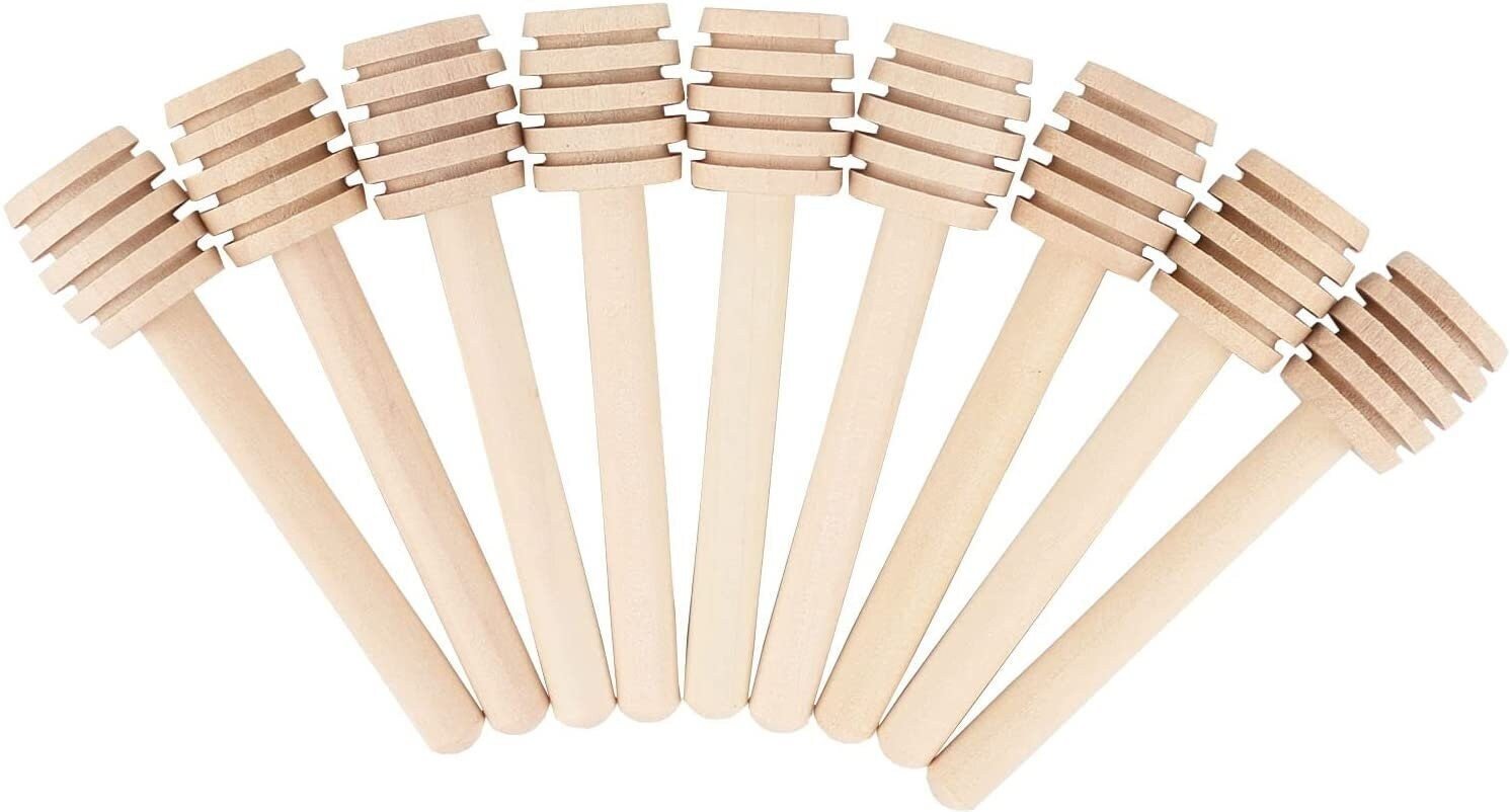 Wooden Honey Dippers – Mini Honey Dipper Sticks for Charcuterie, Tea, Weddings & Favors - Pretty Party Boxx
