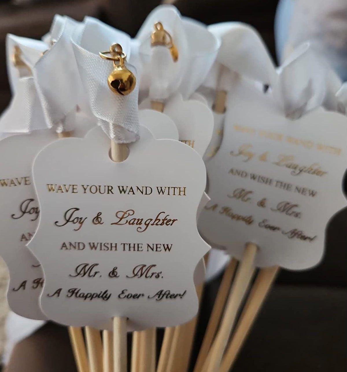 Ribbon Wedding Farewell Wands – Set of 25 Decorative Send - Off Ribbons for Weddings & Celebrations - Pretty Party Boxx