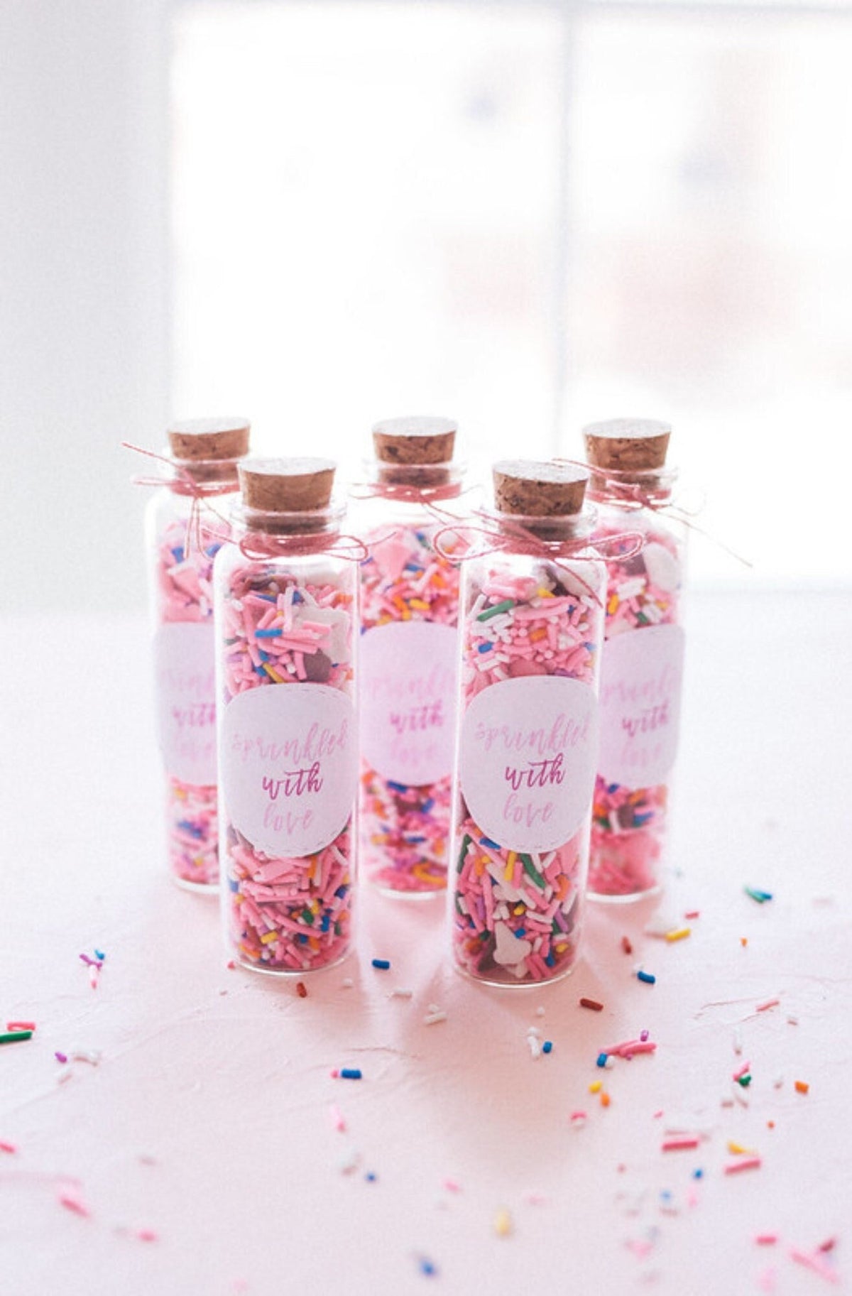 DIY Mini Sprinkle Bottle Favors Kit – Perfect for Baby Showers, Bridal Showers & Parties - Pretty Party Boxx