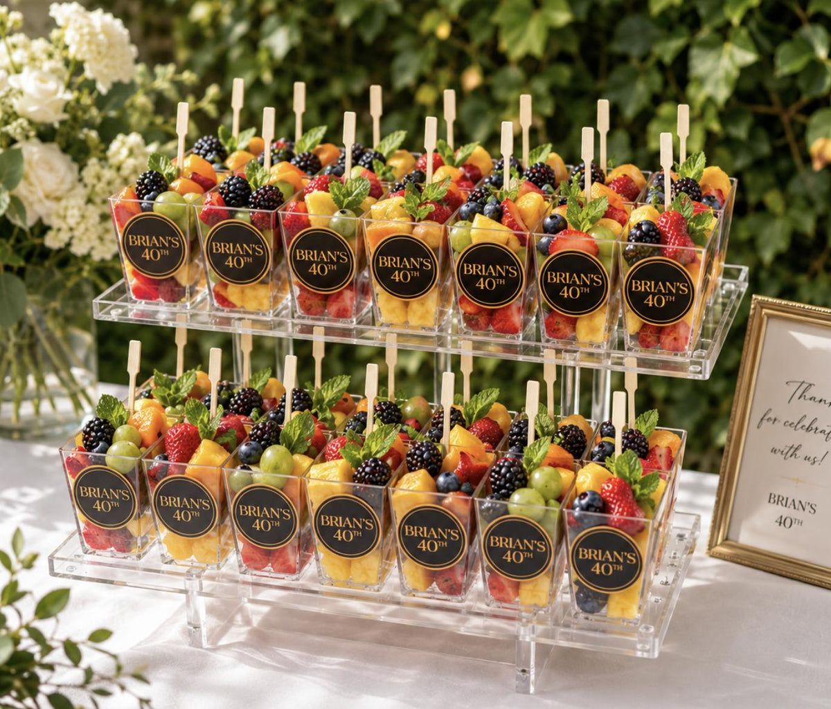 3 - Tier Acrylic Dessert Display Stand - Clear Cake Stands for Events - Pretty Party Boxx