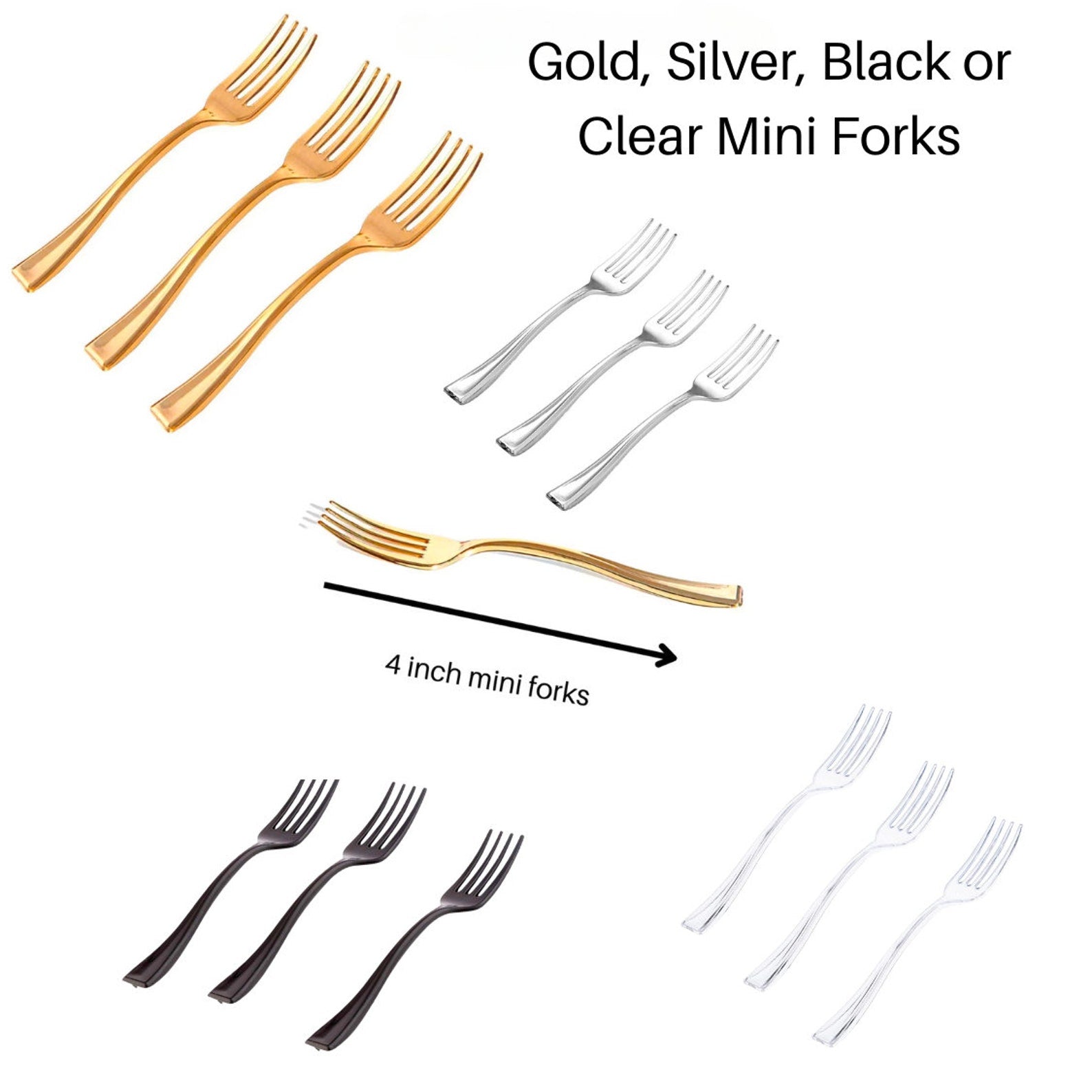 DIY Cake Wraps Party Favor Kit with Forks - Set of 20 - Pretty Party Boxx