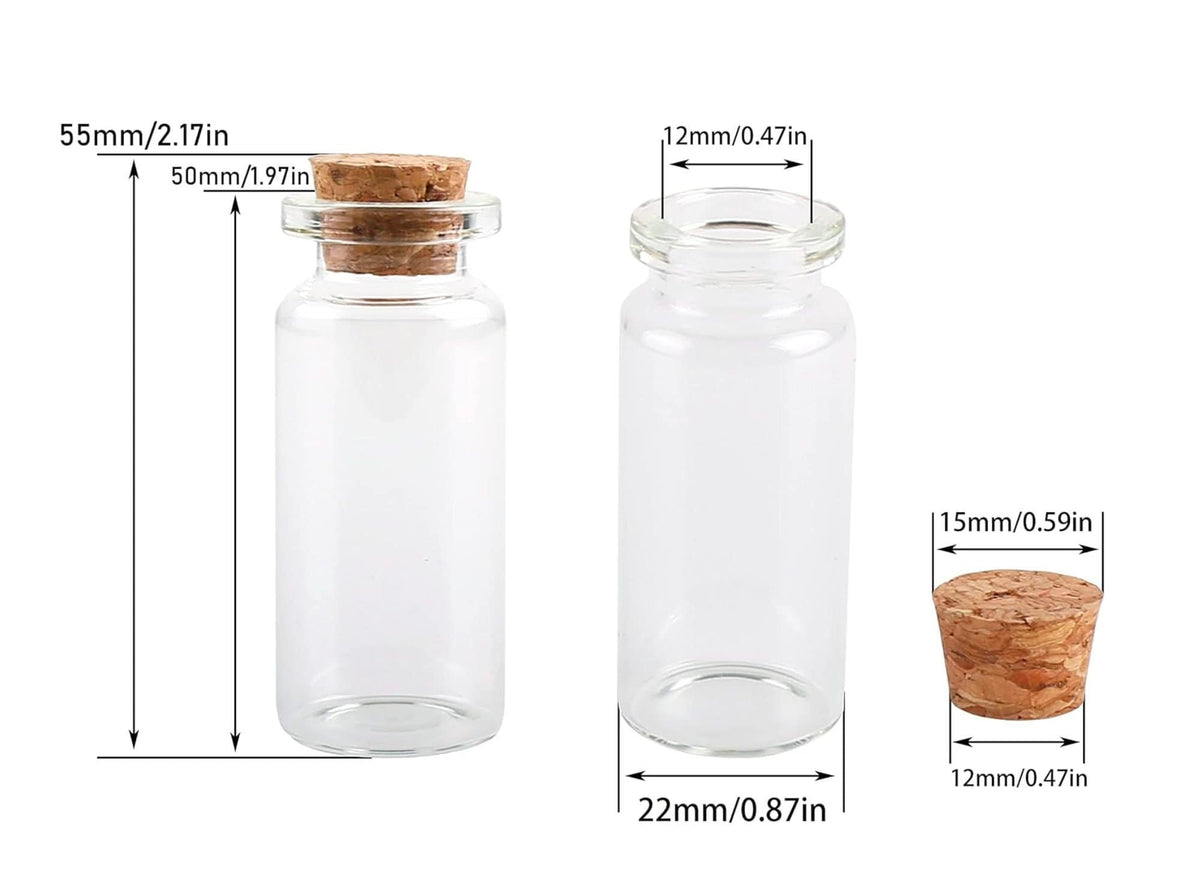 Acrylic Appetizer Cups with Mini Dressing Bottles & Forks – Set of 20