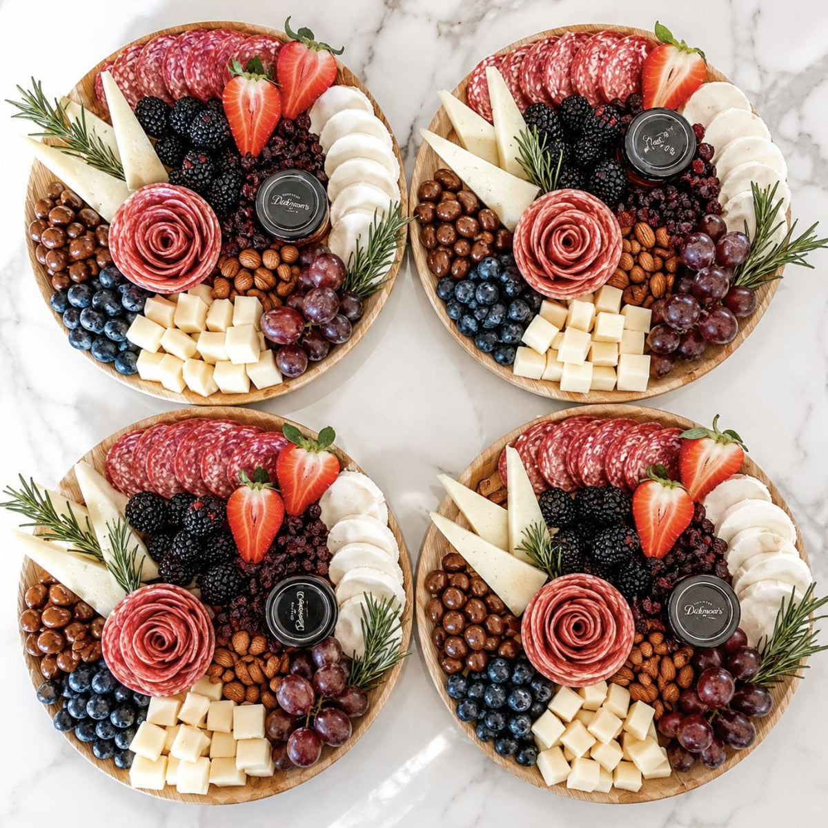 Set of mini clear plastic cone-shaped dessert/snack cups on a display stand. Disposable servingware.