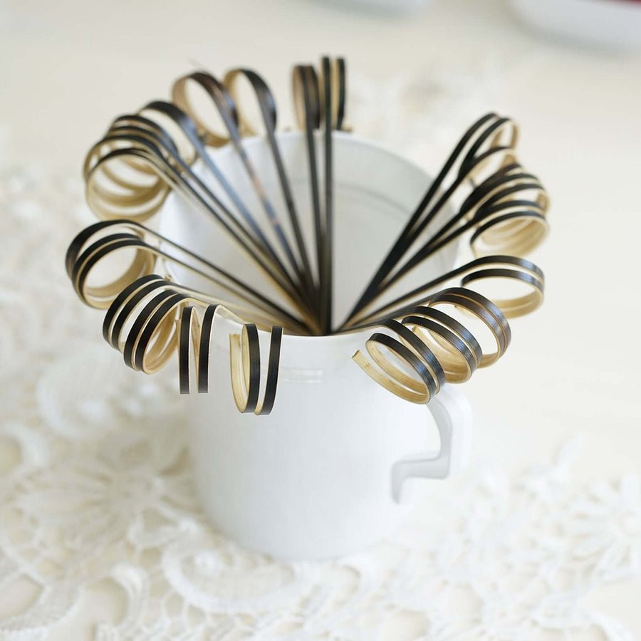 100 - Pack Decorative Bamboo Cocktail Picks – Eco - Friendly Pearl Top Drink & Food Skewers - Pretty Party Boxx