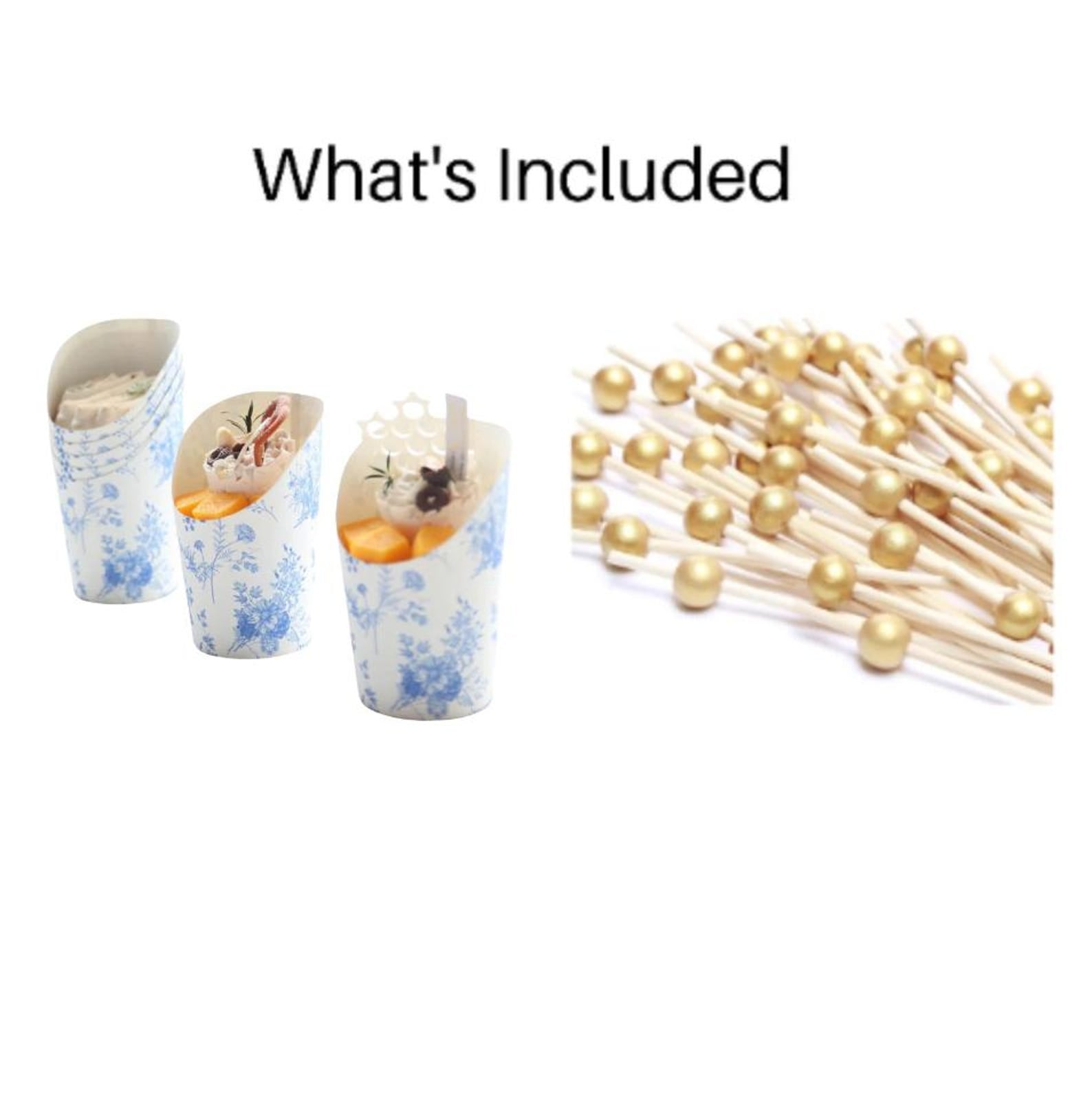 Charcuterie Favor Cups with Toothpicks – 20 - Piece Disposable Snack Cups for Weddings, Showers & Events - Pretty Party Boxx