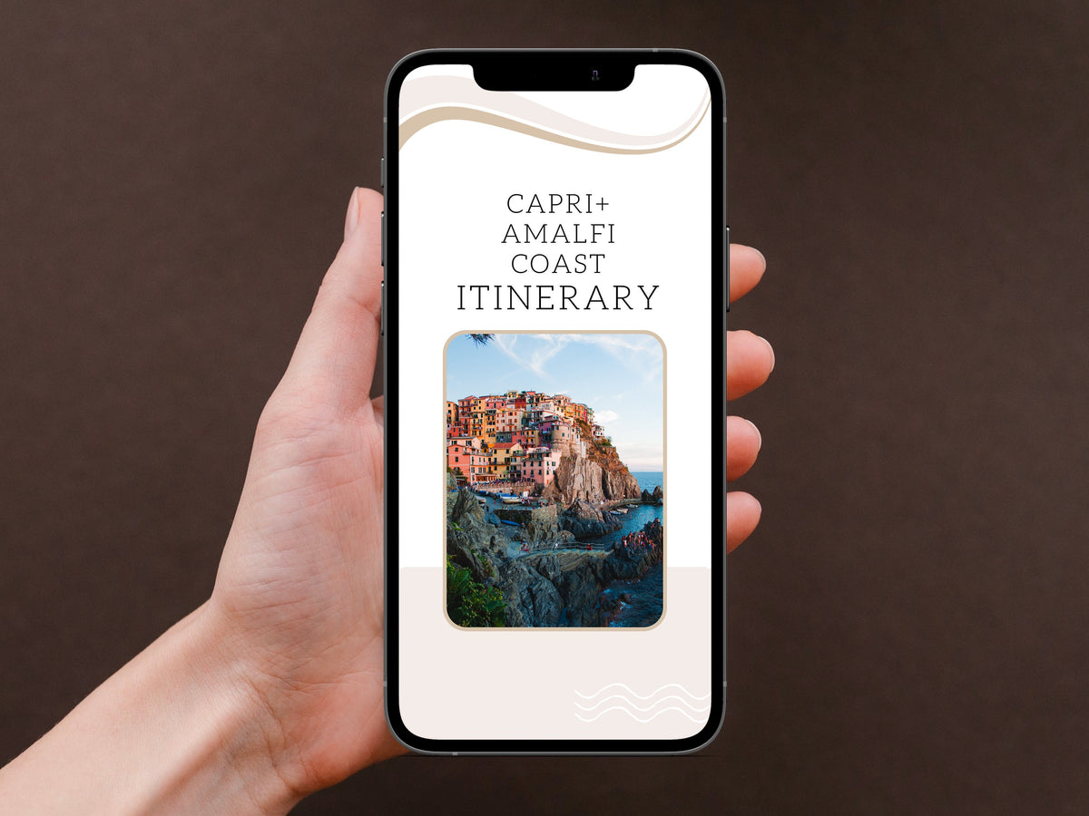 Capri & Amalfi Coast Travel Guide – Italy Itinerary, Top Attractions & Where to Eat, Digital PDF