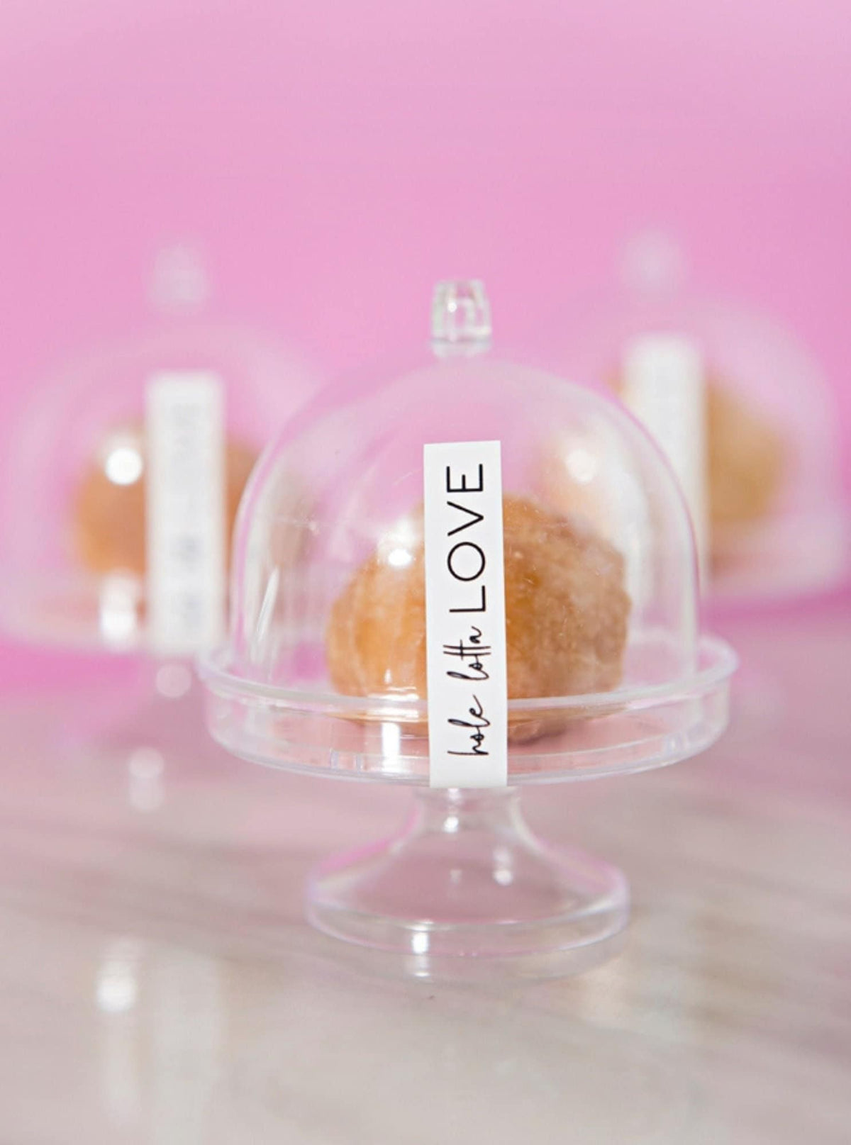 Clear mini cake stand favor domes with lids for individual desserts, weddings, showers and party favors