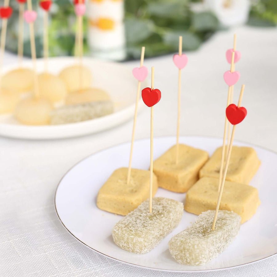 100 - Pack Decorative Bamboo Cocktail Picks – Eco - Friendly Pearl Top Drink & Food Skewers - Pretty Party Boxx