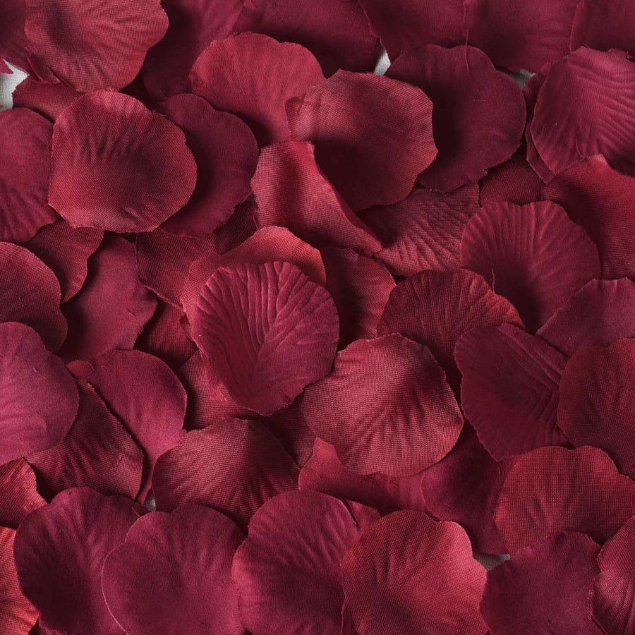 500 - Pack Silk Rose Petals – Elegant Decorative Confetti Scatters for Weddings, Parties & Events - Pretty Party Boxx