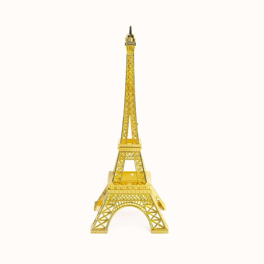 LED Metal Eiffel Tower Table Centerpiece – Decorative Light Up Cake Topper - Pretty Party Boxx