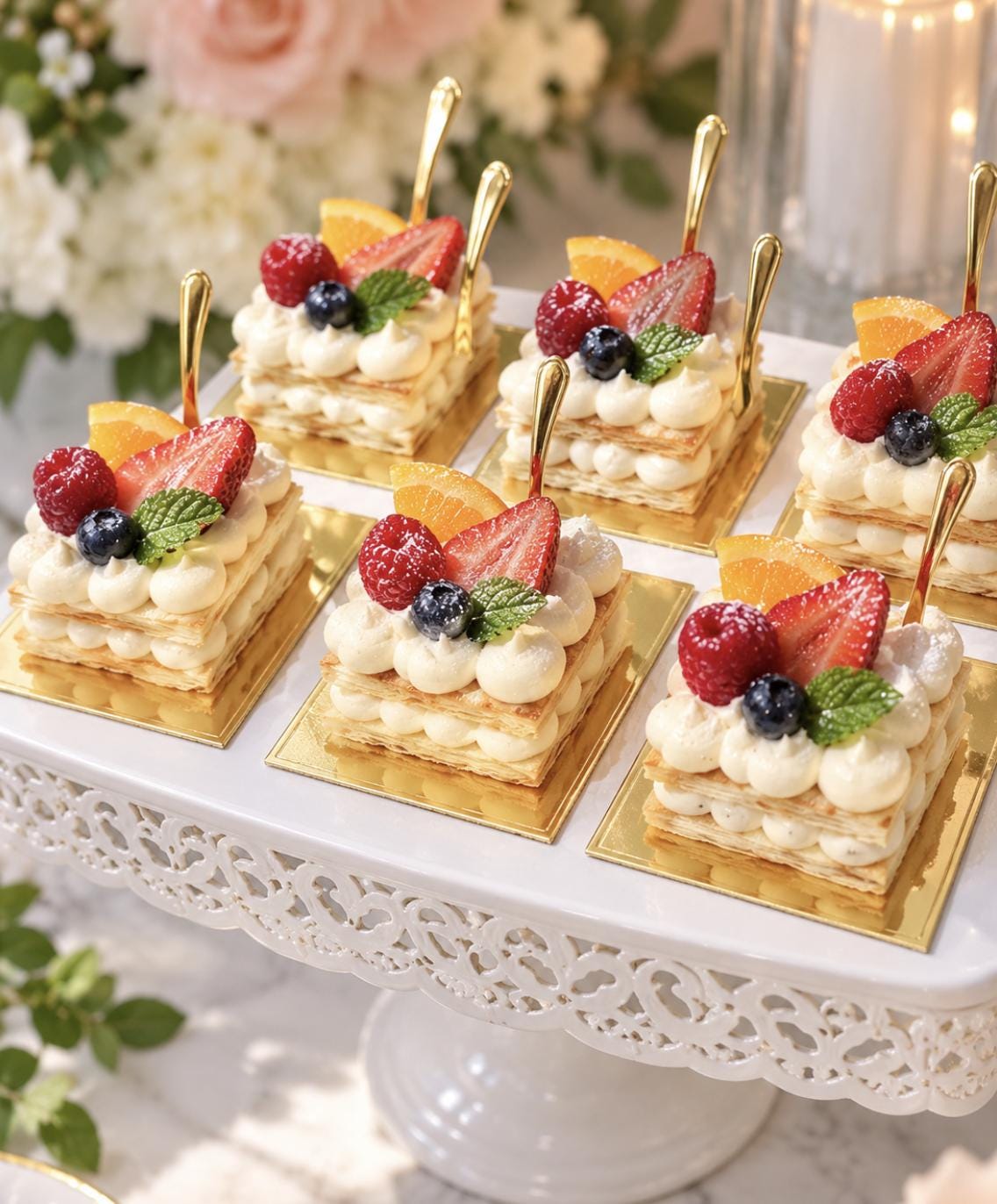 DIY Mini Cake Favor Kit with Cake Boards & Mini Forks – Elegant Dessert Display Favors