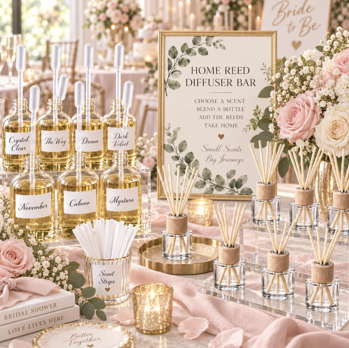 DIY Reed Diffuser Making Kit – Make Your Own Home Diffuser Bar for Showers & Housewarmings