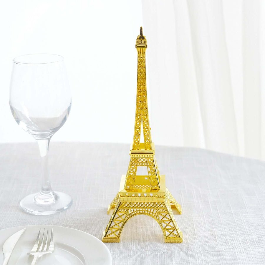 LED Metal Eiffel Tower Table Centerpiece – Decorative Light Up Cake Topper - Pretty Party Boxx